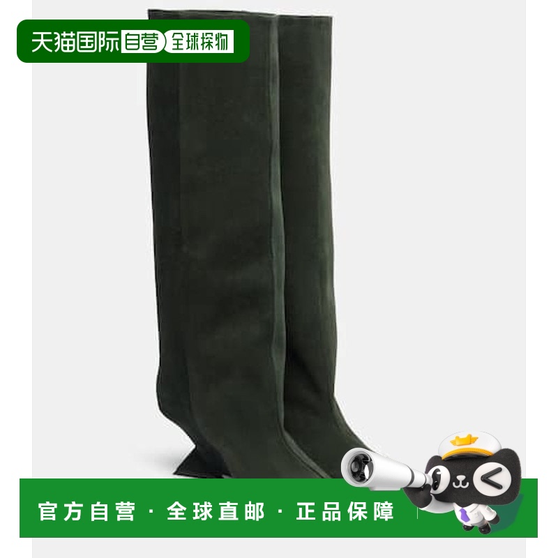 1h可退 香港直邮The Attico 女士 Cheope 105 绒面革及膝靴子