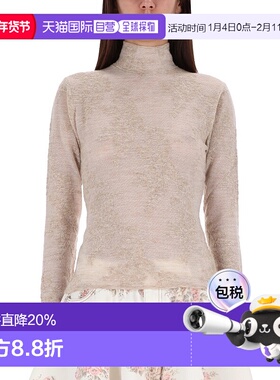 1h可退 香港直邮GANNI 甘尼 女士 羊驼毛混纺毛衣 K2641 beige米