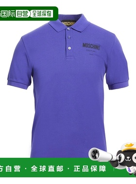 香港直邮Moschino 莫斯奇诺 男士 Polo衫 purple紫色 舒适时尚