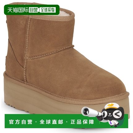 欧洲直邮UGG CLASSIC MINI 厚底雪地靴女款 徐璐田曦薇同款