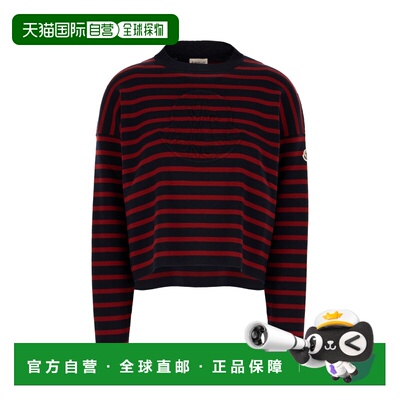 香港直邮Moncler 盟可睐 女士 刺绣羊毛毛衣 9C00014M1116P74