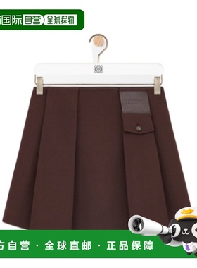 1h可退 香港直邮Loewe 褶裥半身裙 S359Y08XAM