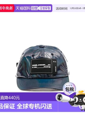 香港直邮We11done 海军蓝色棒球帽子 WDAH720092高级感 正品 潮牌