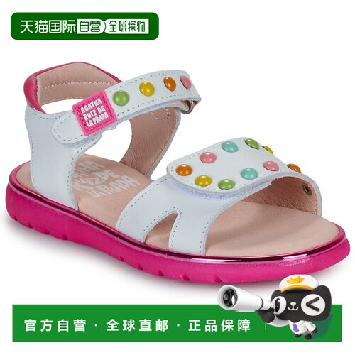 欧洲直邮Agatha Ruiz de la Prada  女孩鞋子 凉鞋 春夏 白色 STE