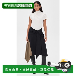 香港直邮Staud 女士 Davina 连衣裙 black黑色 舒适时尚