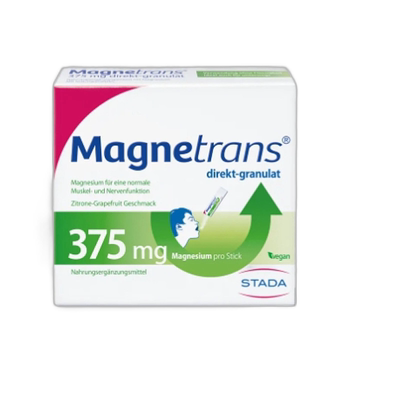 德国Stada补镁颗粒375Mg腿抽筋肌肉神经口溶粉20包氧化镁脂肪膳食
