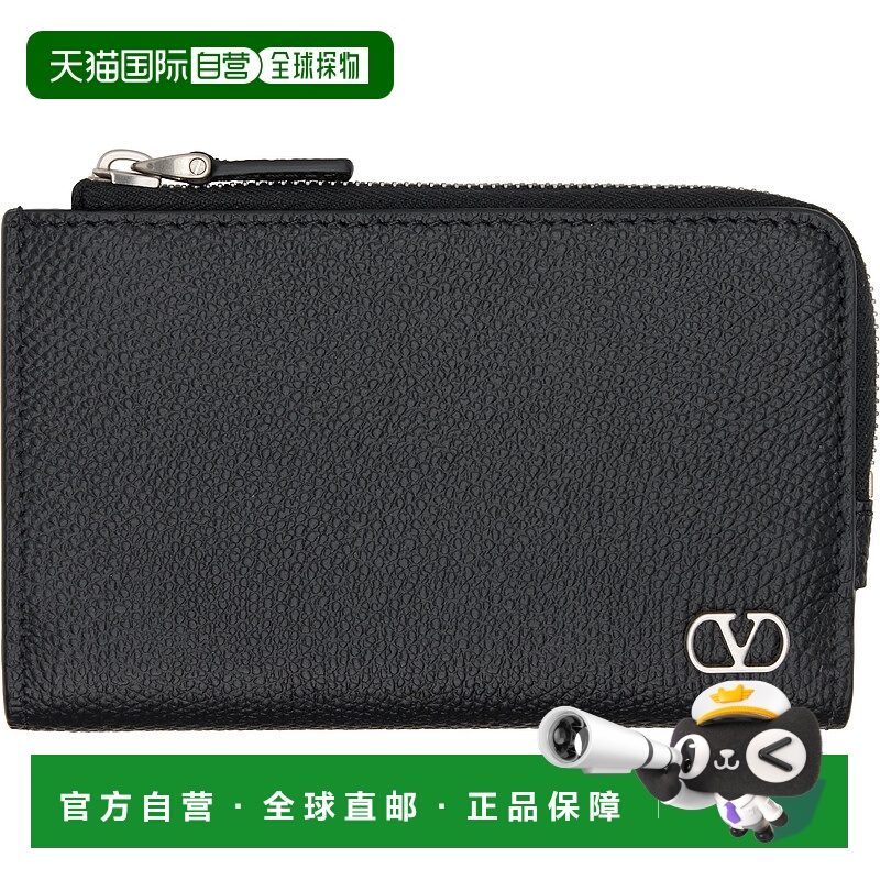 香港直邮Valentino 华伦天奴 男士 黑色 VLogo Signature 钱包 7Y