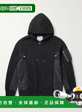 1h可退 香港直邮Sacai 男士 长袖卫衣 SCM219 black黑色 舒适时尚