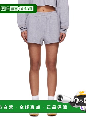 香港直邮off-white 女士 灰色 OW Script 运动短裤 2CI005S26FLE0