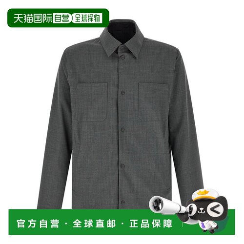 1h可退 香港直邮HERNO 男士衬衫 GI000651U12808Z9592 SS2026 灰