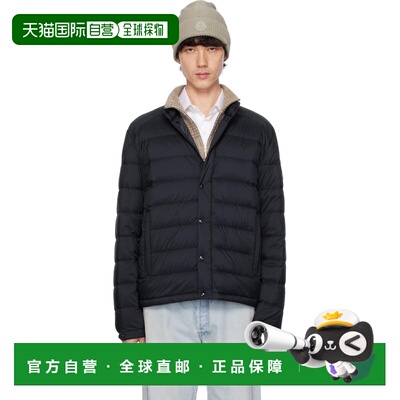 1h可退 香港直邮Moncler 盟可睐 男士 海军蓝 Selves Short 羽绒