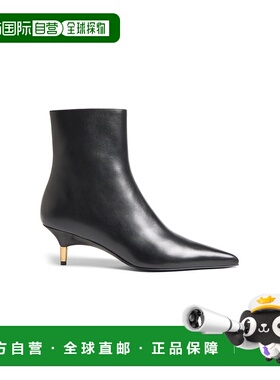 1h可退 香港直邮KHAITE 女士 Bella 55 脚踝靴 black黑色 舒适时