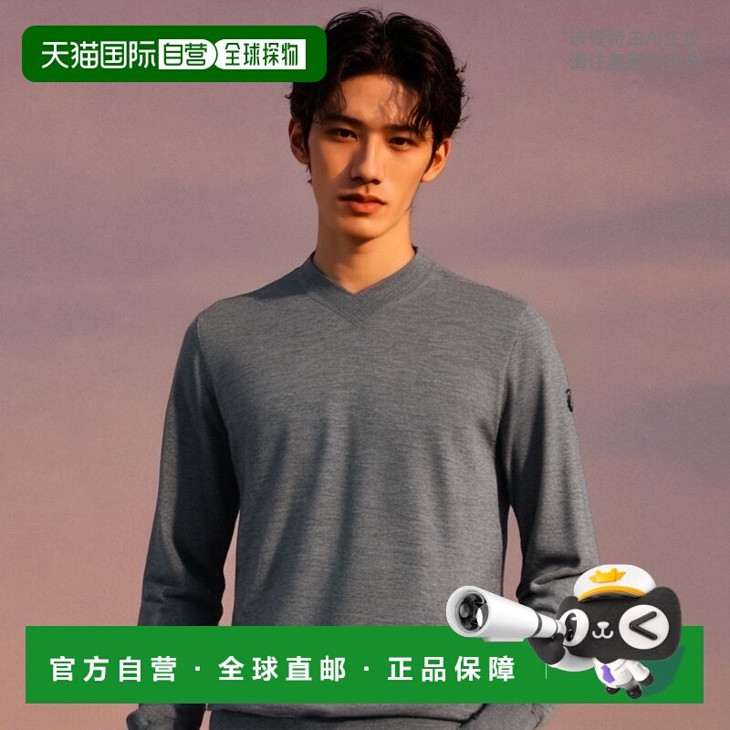 香港直邮EA7 Emporio Armani 小V领长袖针织衫 SLM07MSL04M