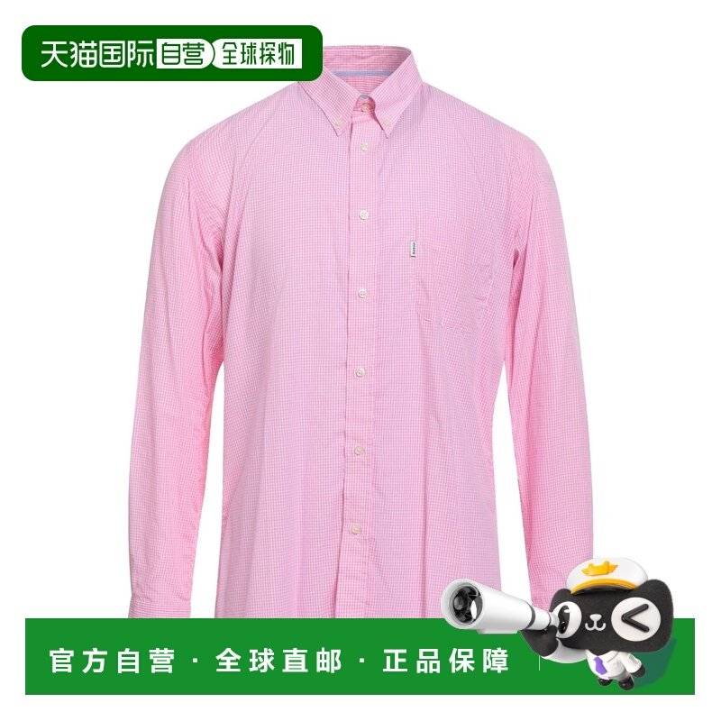 1h可退 香港直邮barbour 巴伯尔 男士 格纹衬衫 pink粉色 舒适时,男装,衬衫,淘宝优惠券,粉丝福利购,淘宝优惠卷