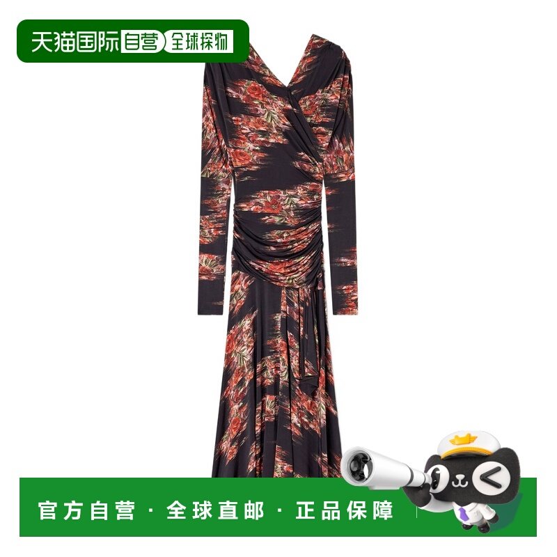 1h可退 香港直邮女士 花卉褶饰连衣裙 25FW,女装/女士精品,连衣裙,淘宝优惠券,粉丝福利购,淘宝优惠卷