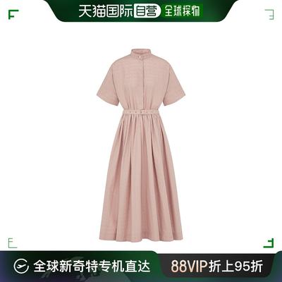 香港直邮Dior 中长款立领连衣裙 411R59B3604