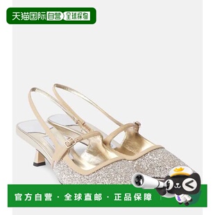 香港直邮Jimmy Choo 周仰杰 女士 Didi 45 亮片露跟浅口鞋女鞋