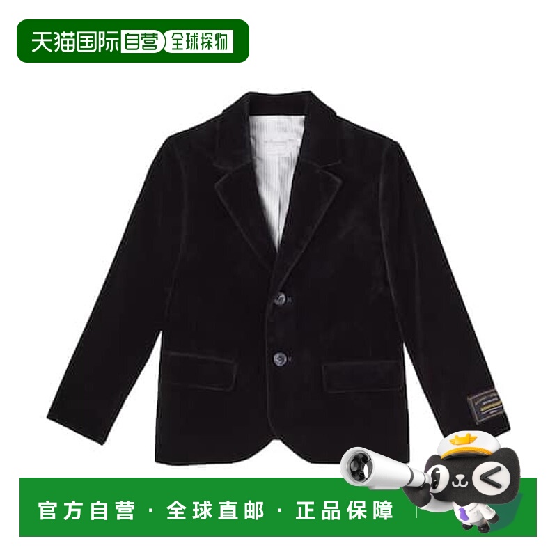 1h可退 香港直邮Bonpoint 男童 Teo 棉质天鹅绒西装外套童装