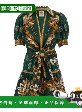 1h可退 香港直邮FARM RIO 女士 'Ayla' on Front 绿色迷你全幅花