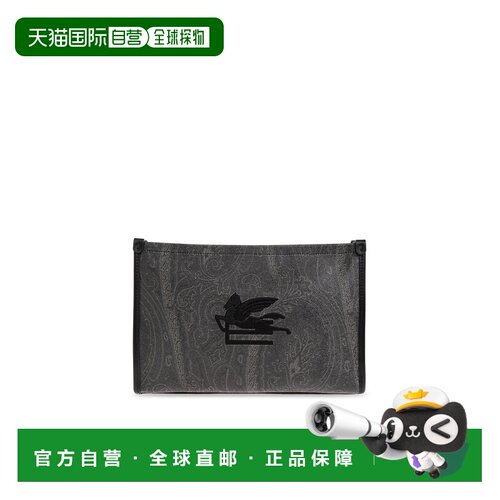 香港直邮ETRO 男士手拿包 MP2C0001AA086N0000 AW2026 黑色 徽标