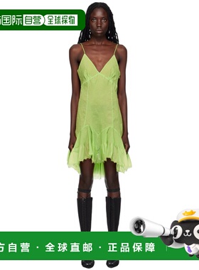 香港直邮Givenchy 纪梵希 女士 绿色拼接连衣裙 BW21KQ14VK