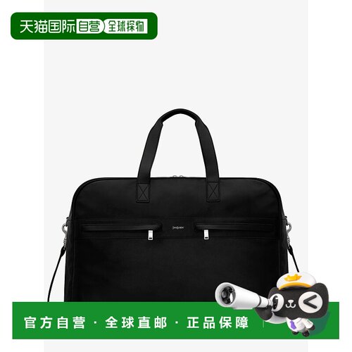 1h可退 香港直邮Saint Laurent 圣罗兰 男士 CAMP 长光滑皮革旅行