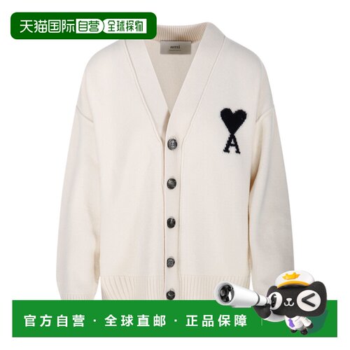 Ami Paris V领开衫 UKC367018.长袖 【付后1h可退】