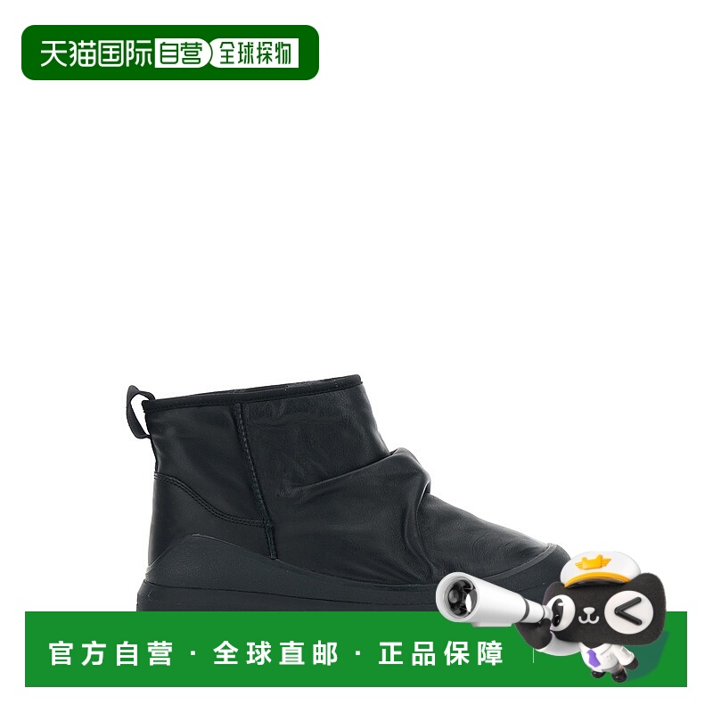 1h可退 香港直邮Ugg 男士 'Heritage Utility' 黑色皱褶皮质短靴