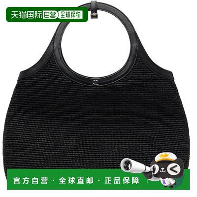1h可退 香港直邮Courreges 女士 黑色 Raphia Holy Day 托特包 12