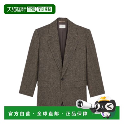 Saint Laurent 人字纹羊毛单排扣外套 866250Y3L2 【付后1h可退】