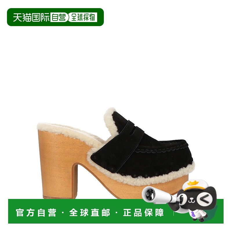 香港直邮Chloe 蔻依 女士 Mules 木屐 black黑色 舒适时尚