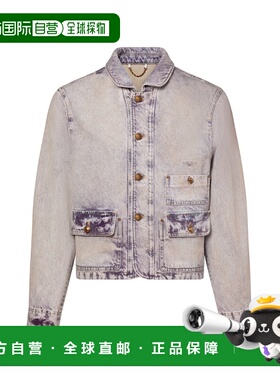 自营欧洲直邮LV路易威登 男士紫色棉水洗工装夹克