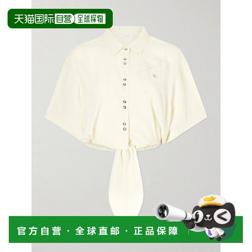 香港直邮Rabanne 女士 Logo精饰打结衫 26ACTO292AC0023上衣
