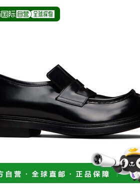 1h可退 香港直邮Moschino 莫斯奇诺 男士 黑色 Oliver 乐福鞋 MB1