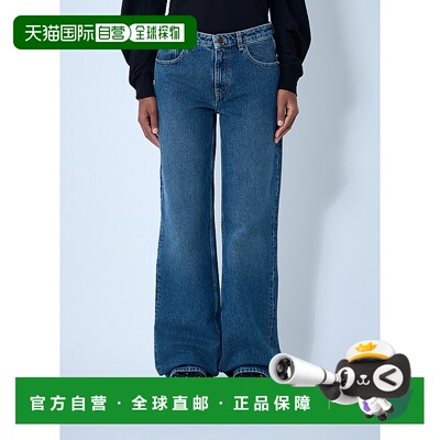 1h可退 香港直邮Moncler 盟可睐 女士 五袋牛仔裤 2A00010598UJ77