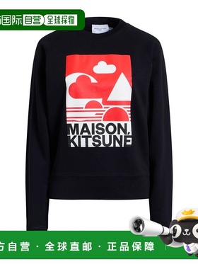 香港直邮MAISON KITSUNE 女士 卫衣 black黑色 舒适时尚