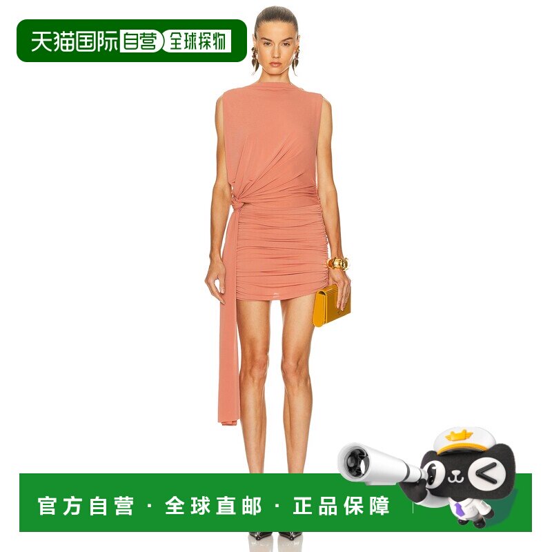 香港直邮ALEX PERRY 女士 无袖扭纹迷你连衣裙 D1543PF25包臀裙