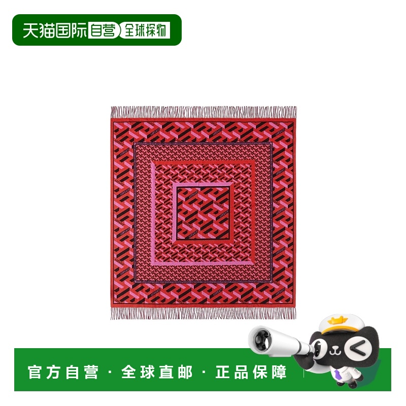 香港直邮Versace Greca Signature 羊毛羊绒被毯 ZPLS140011A0541