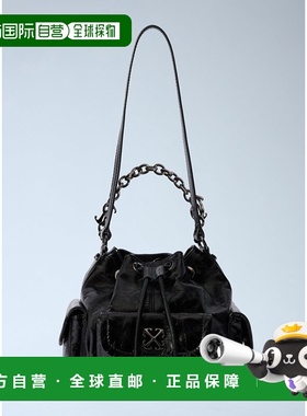 香港直邮off-white 女士 黑色 Dumbo 水桶包 OWMY002F25LEA001