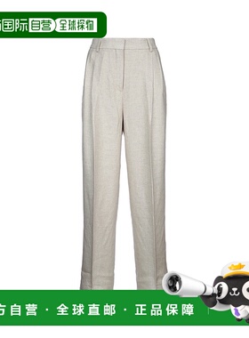 1h可退 香港直邮toteme 女士 雙褶直筒褲 252WRB0289FB0411直筒裤