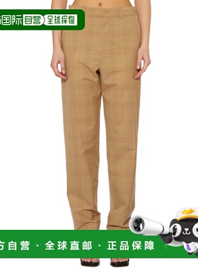 1h可退 香港直邮Lemaire 女士 羊毛长裤 FPA1000LF1037MU004BROWN