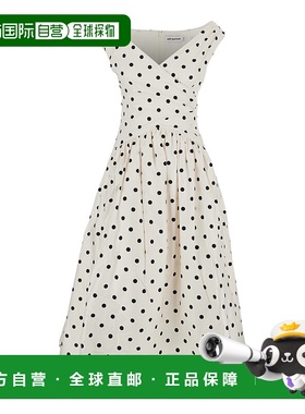 1h可退 香港直邮Self-Portrait 女士 Dress 白色全幅波尔卡圆点喇