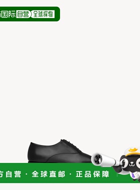 自营欧洲直邮YSL圣罗兰 ADRIEN系列男士黑色小牛皮杏仁形鞋头牛津