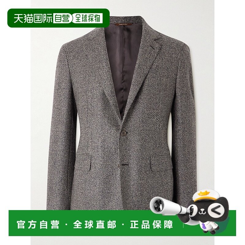 香港直邮Canali 康钠丽 男士 羊毛混纺西装外套 CU0525617290701