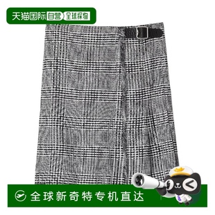 流蘇邊飾千鳥格半身裙 香港直郵Burberry 80830091博柏利