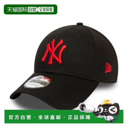自营NEW ERA LEAGUE ESSENTIAL 9FORTY男女通用黑色棉帽子
