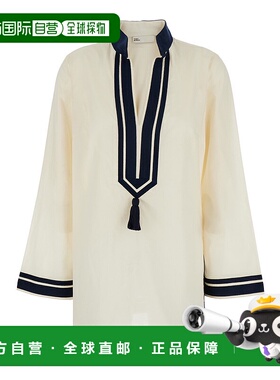 1h可退 香港直邮Tory Burch 托里 伯奇 女士 Details 白色对比色
