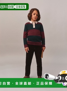 欧洲直邮Bonpoint小樱桃 Jenson男童红黑条纹羊毛毛衣