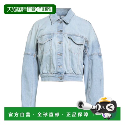 1h可退 香港直邮GANNI 甘尼 女士 牛仔布夹克 blue蓝色 舒适时尚