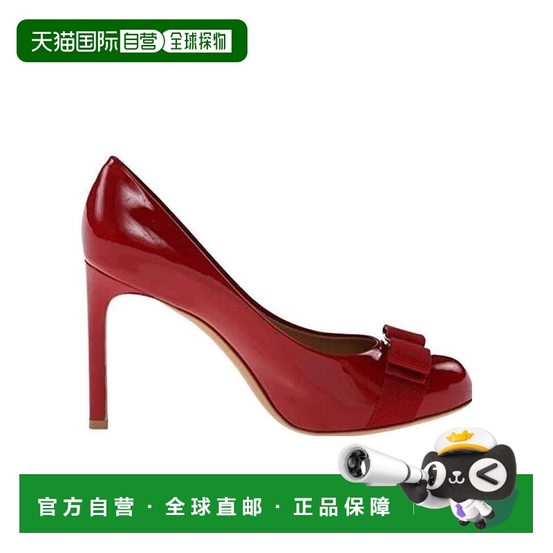香港直邮Salvatore Ferragamo 蝴蝶结高跟鞋 059251菲拉格慕